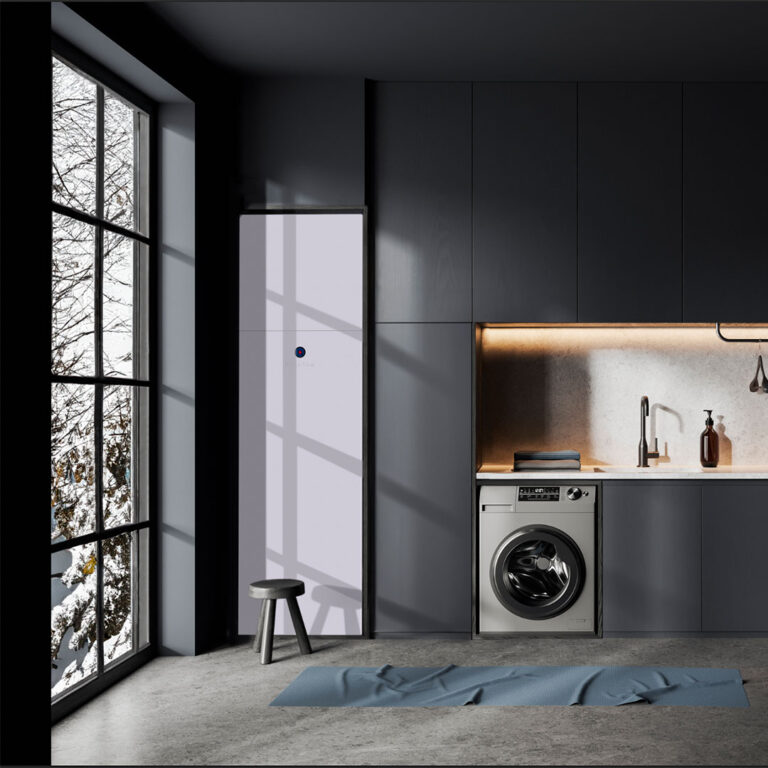 Qvantum QE är en energieffektiv frånluftsvärmepump för värme, ventilation och varmvatten.